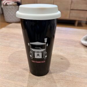 Rapha Black and White San Francisco Mug